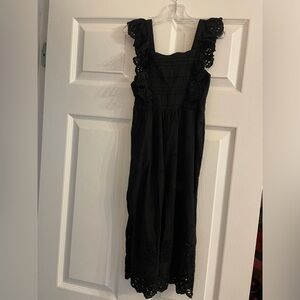 Mayoral girls cotton eyelet jumpsuit